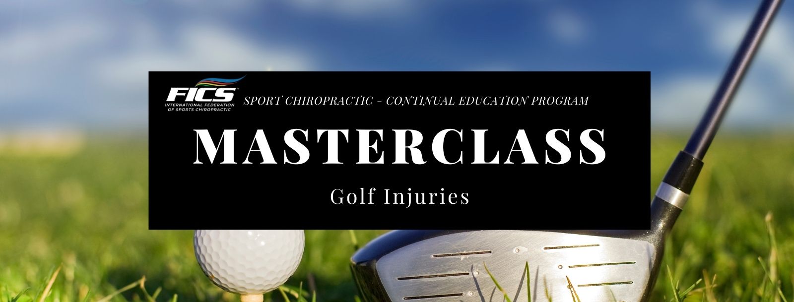 MASTERCLASS – Golf Injuries (Dr Shane Lawlor)