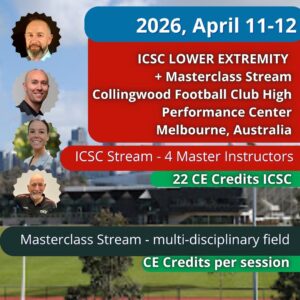 Australia 2026 - Lower Extremity + Masterclass